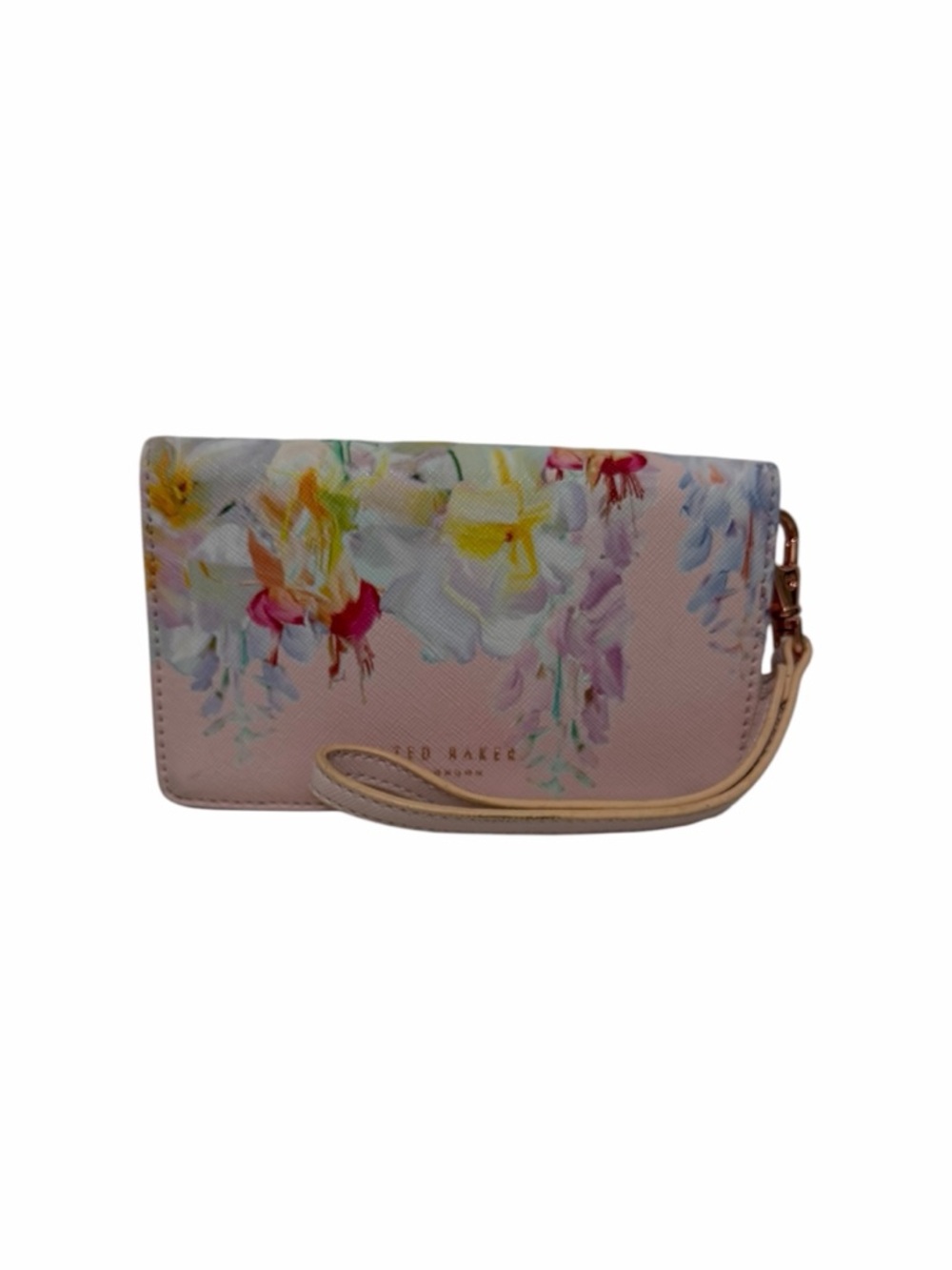 Ted Baker Pink/Multi Floral Leather Wristlet